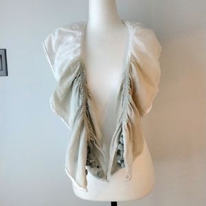 NWOT Spanner ladies layered scarf with pompoms